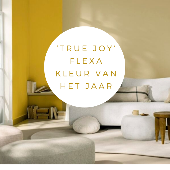 Flexa kleur van het jaar 2025 - True Joy - interieurinspiratie