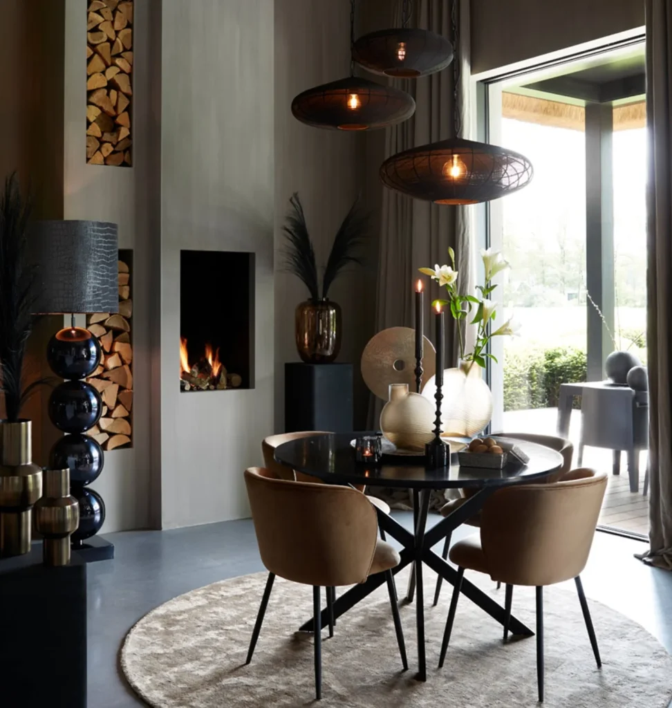 Hotel chique - interieurinspiratie - eetkamer