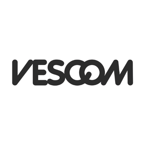 Vescom - logo - behang - transparant