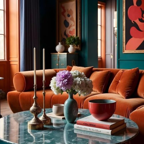 boudoir interieur - warm - kleurrijk - zacht - interieurinspiratie